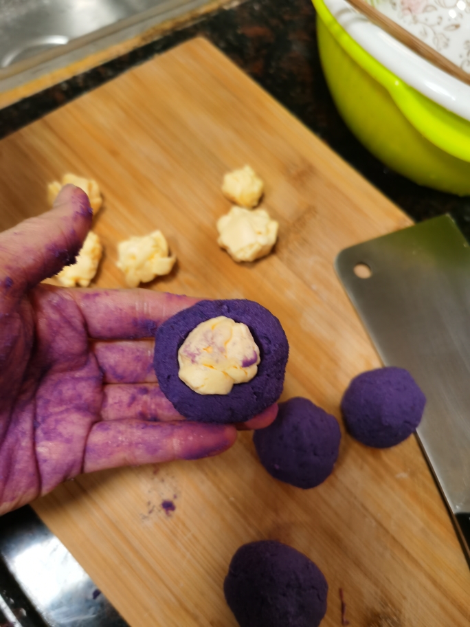 芝士紫薯酥的做法 步骤4