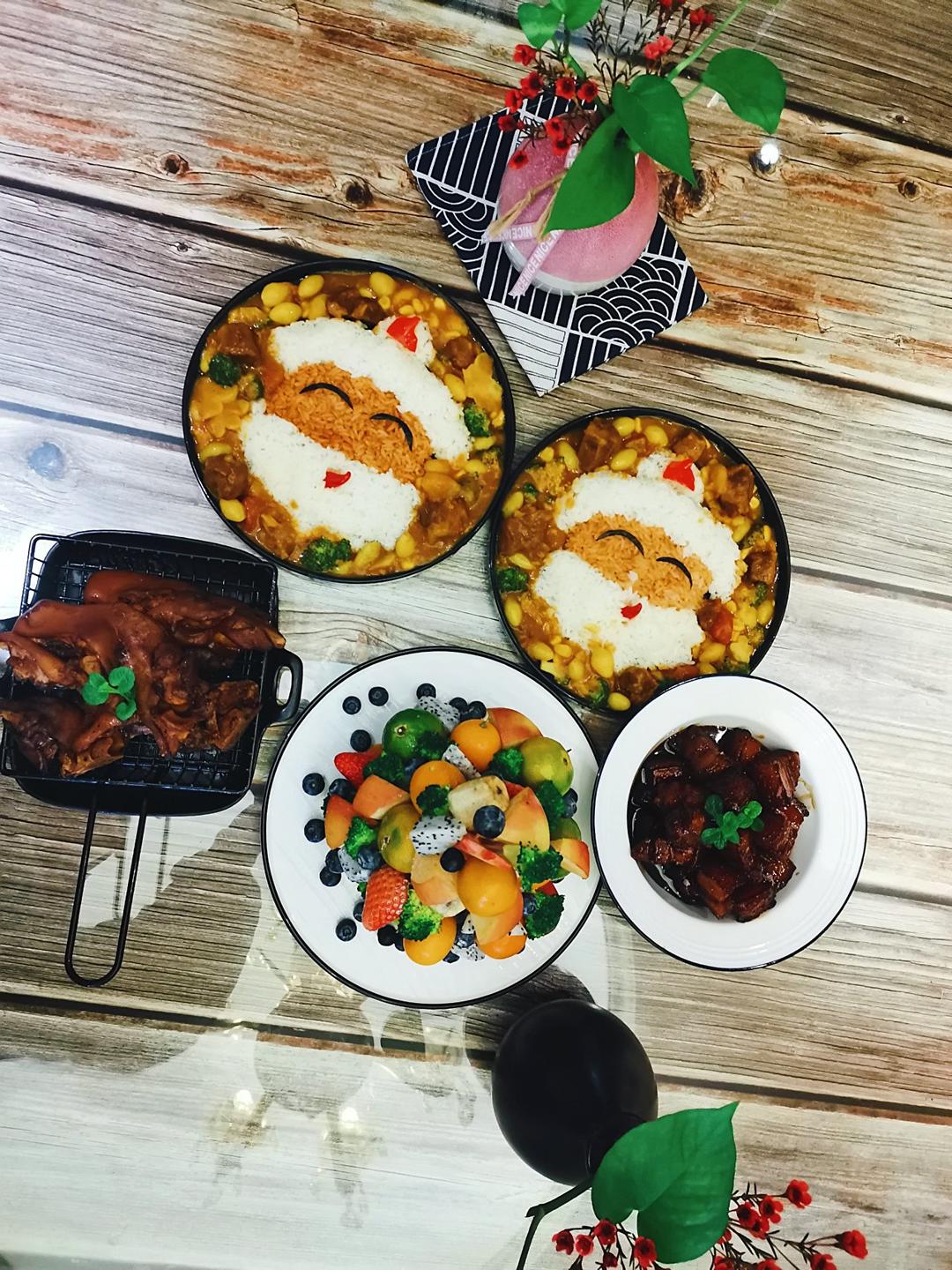 自制超可爱的圣诞大餐