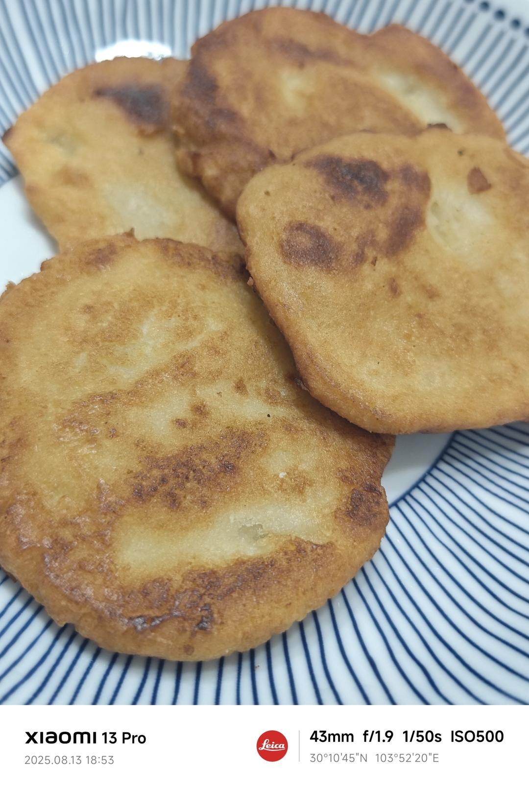 松软香糯的豆渣糯米饼🥞