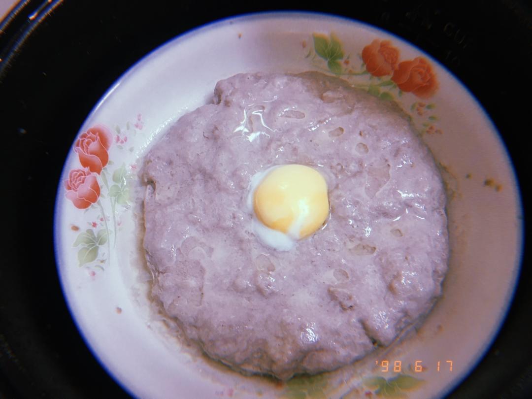 肉饼子蒸蛋