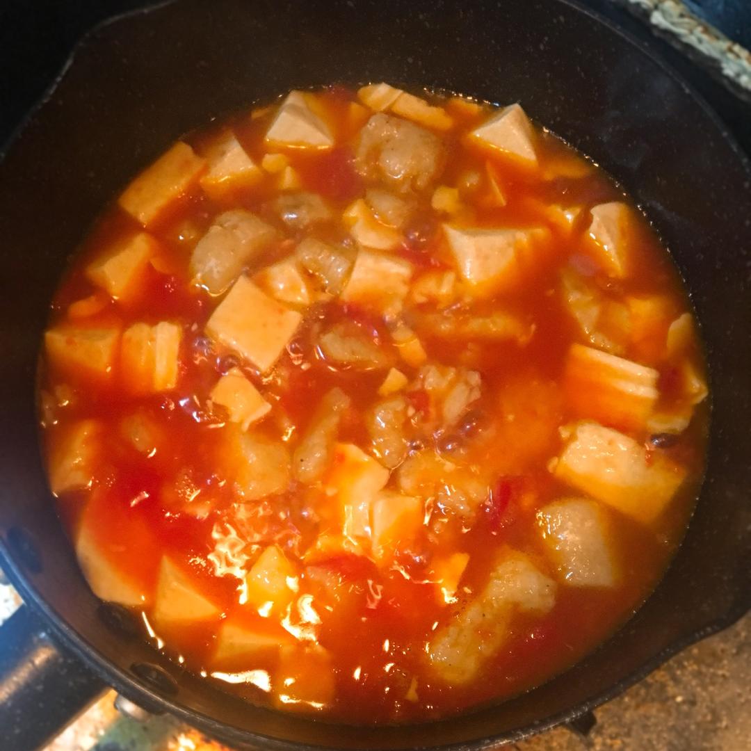 龙利鱼豆腐煲