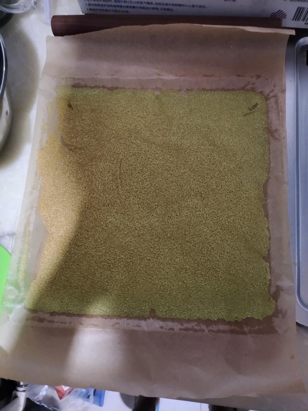 椰香斑斓芒果蛋糕卷！感受到春天的气息了！