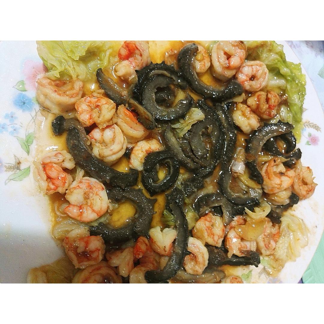 家庭版葱烧海参