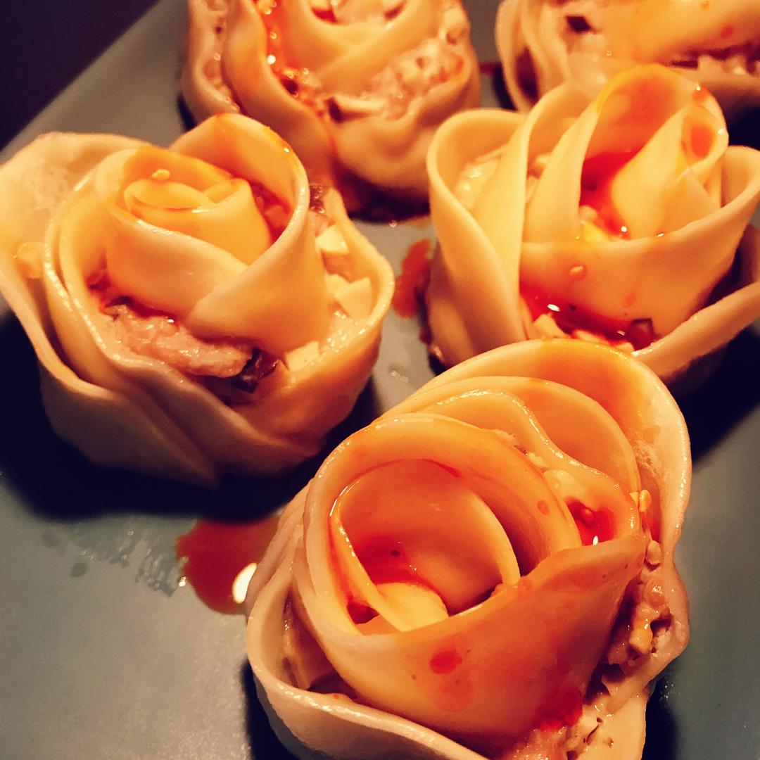 偏执狂talia做的玫瑰花饺子