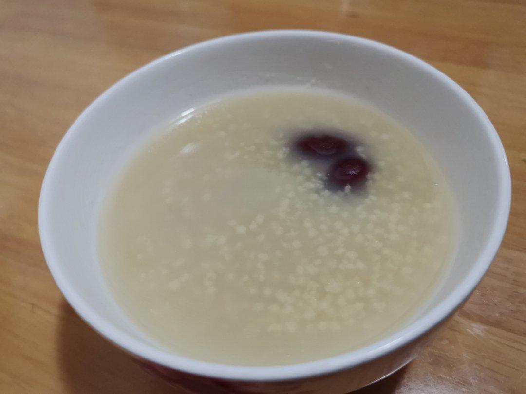红枣桂圆小米粥
