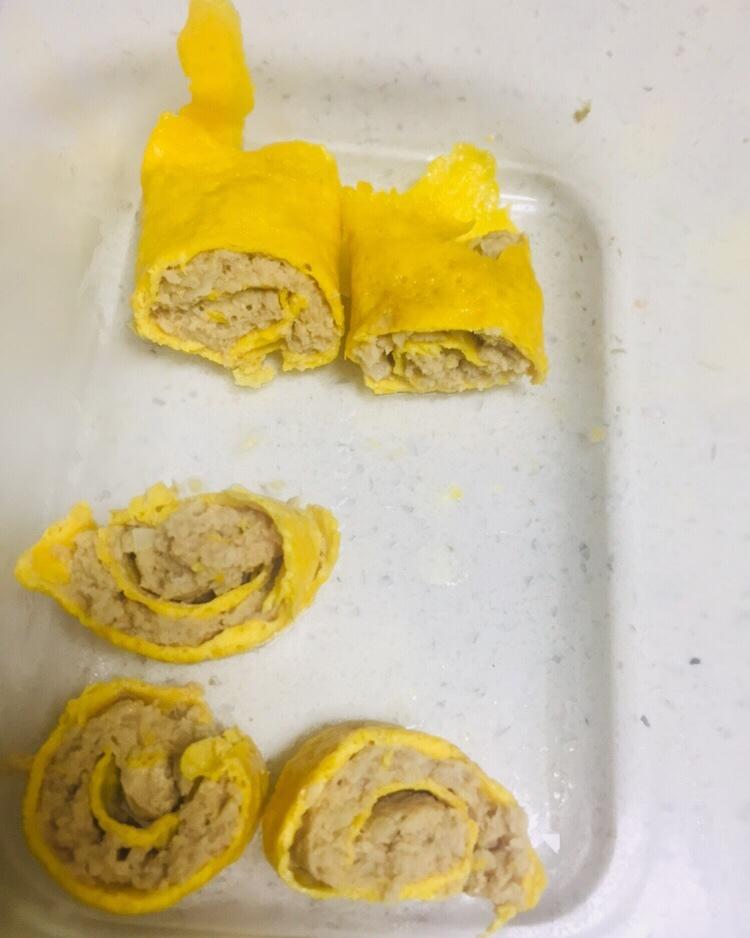 老爸的手艺---蒸肉蛋卷