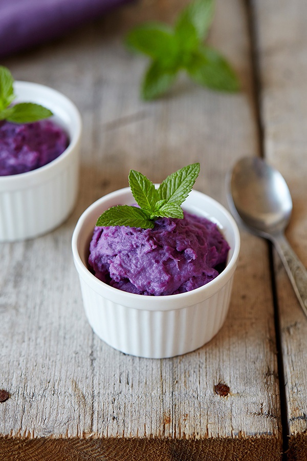 盆栽紫薯泥