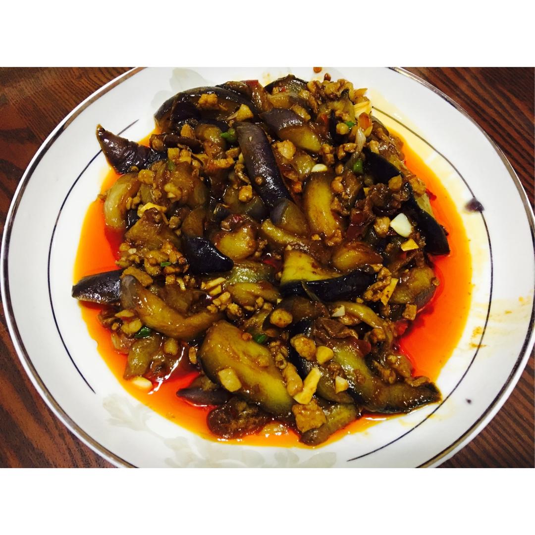 红烧肉沫茄子