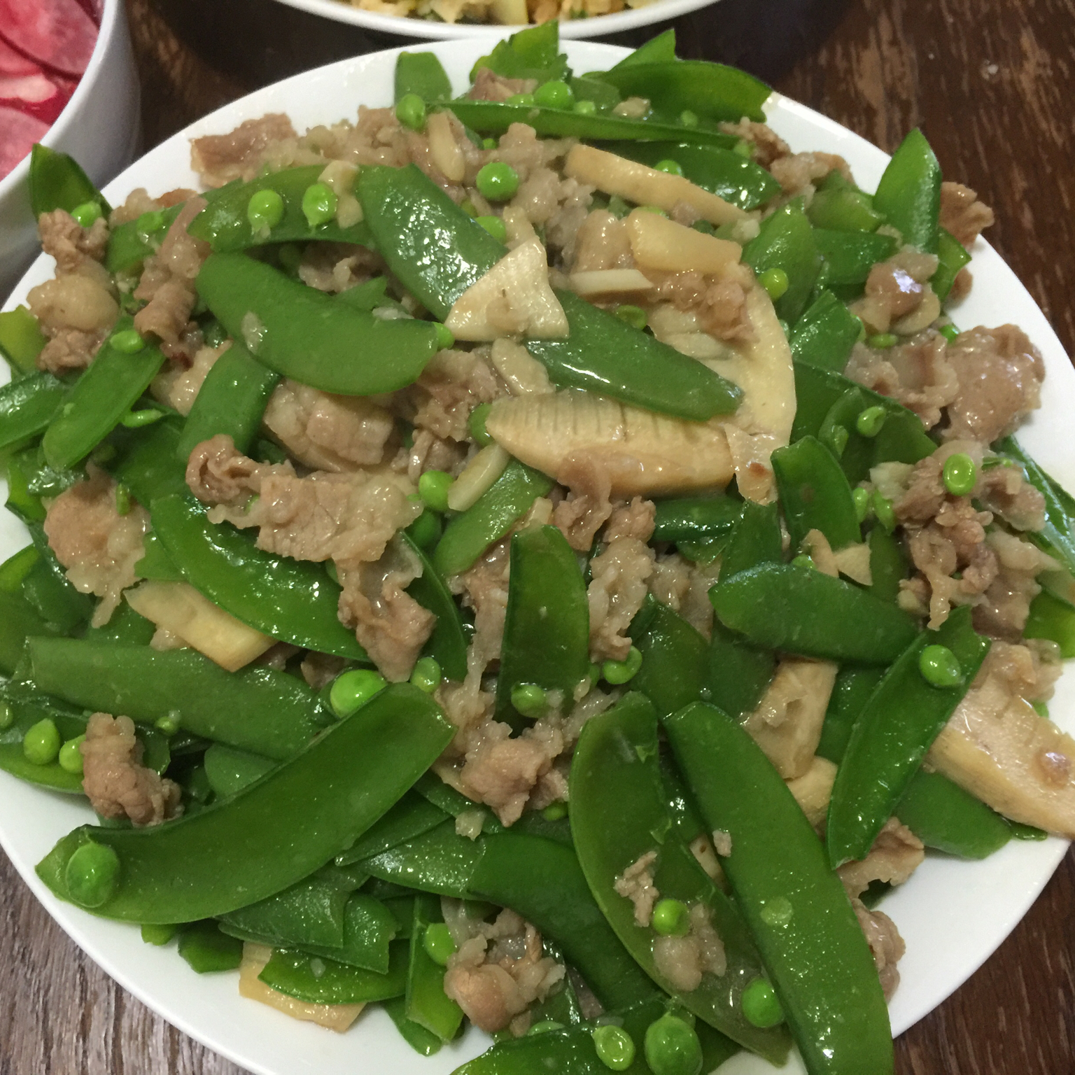 荷兰豆炒牛肉