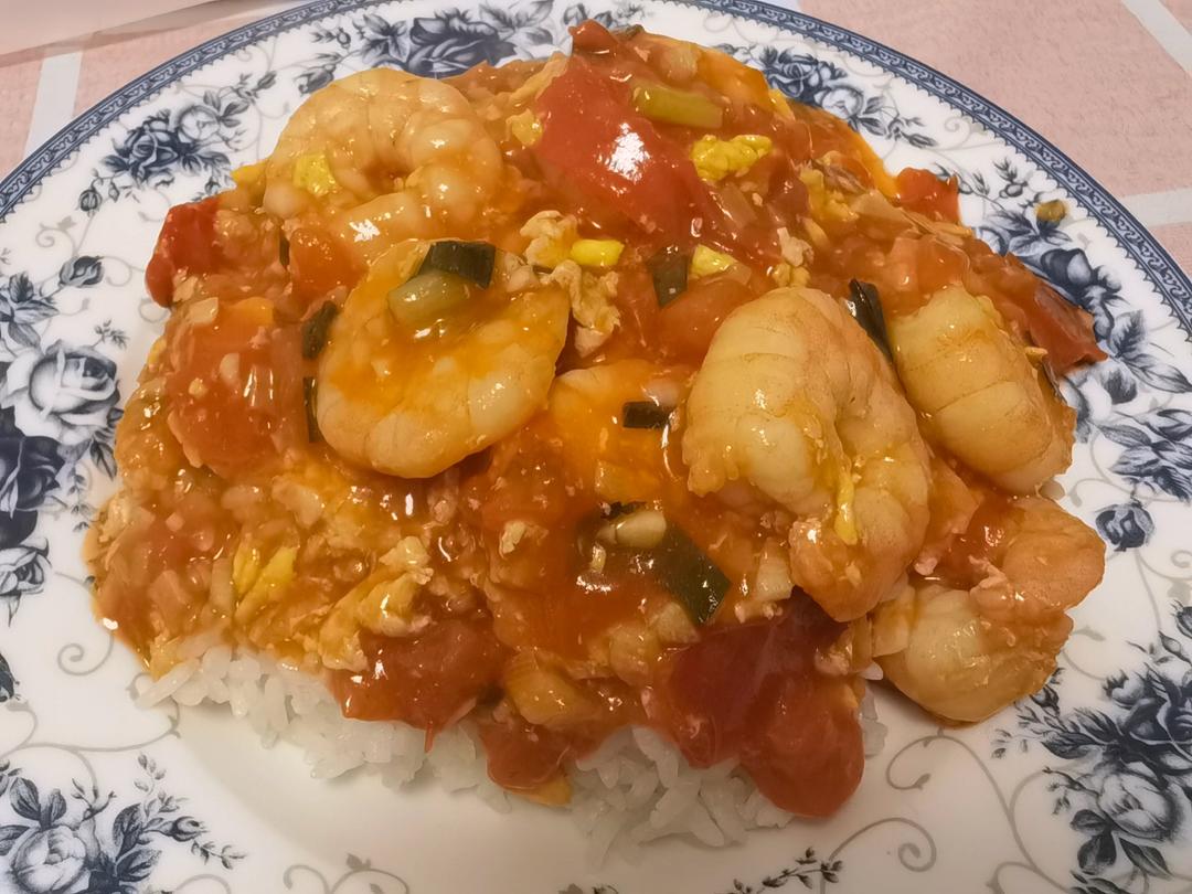 番茄虾仁