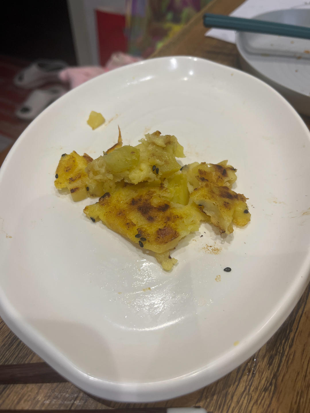 无麸质早餐饼红薯苹果烙