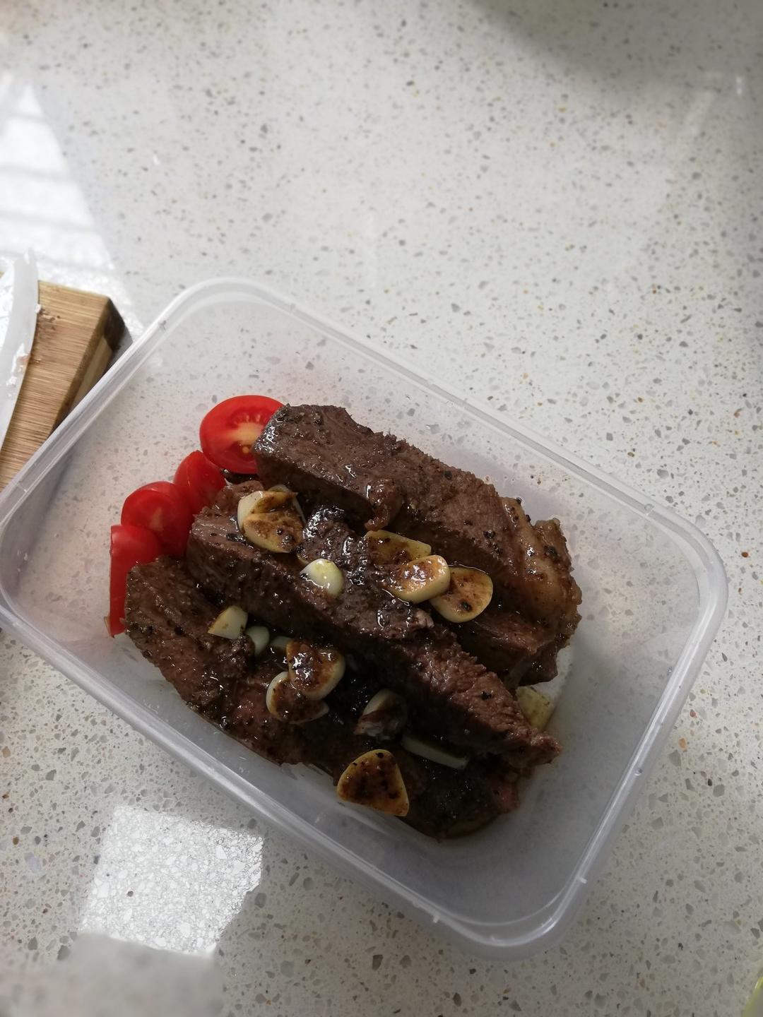 煎板腱牛排