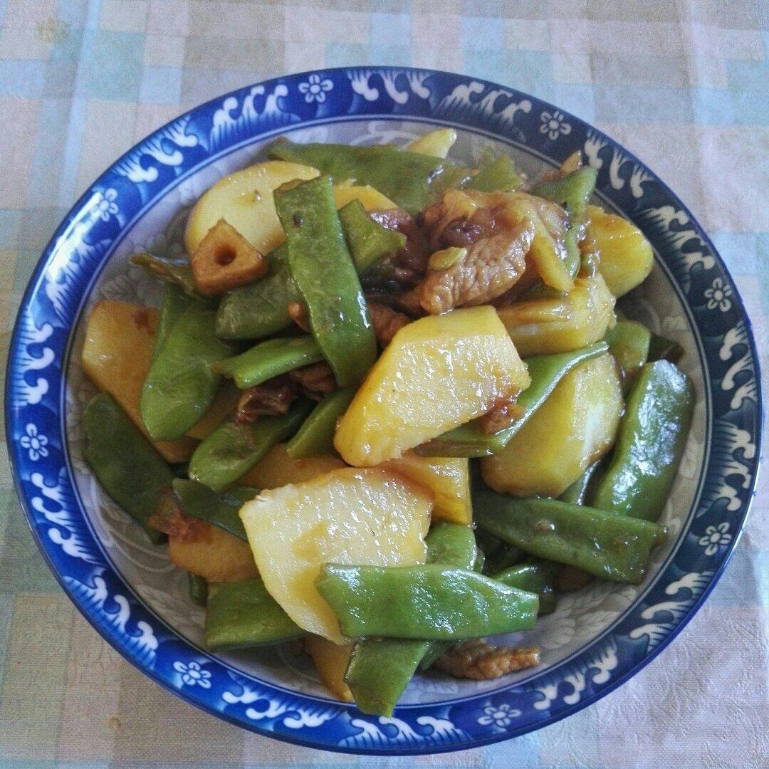 土豆炖豆角