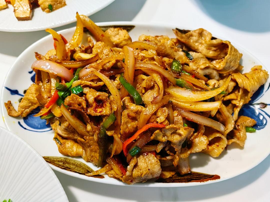 爆炒羊肉卷