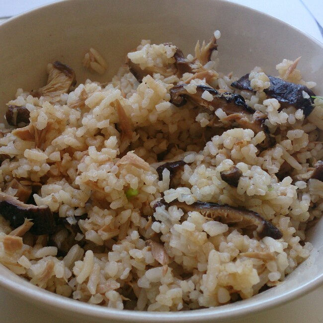 香菇三文鱼饭