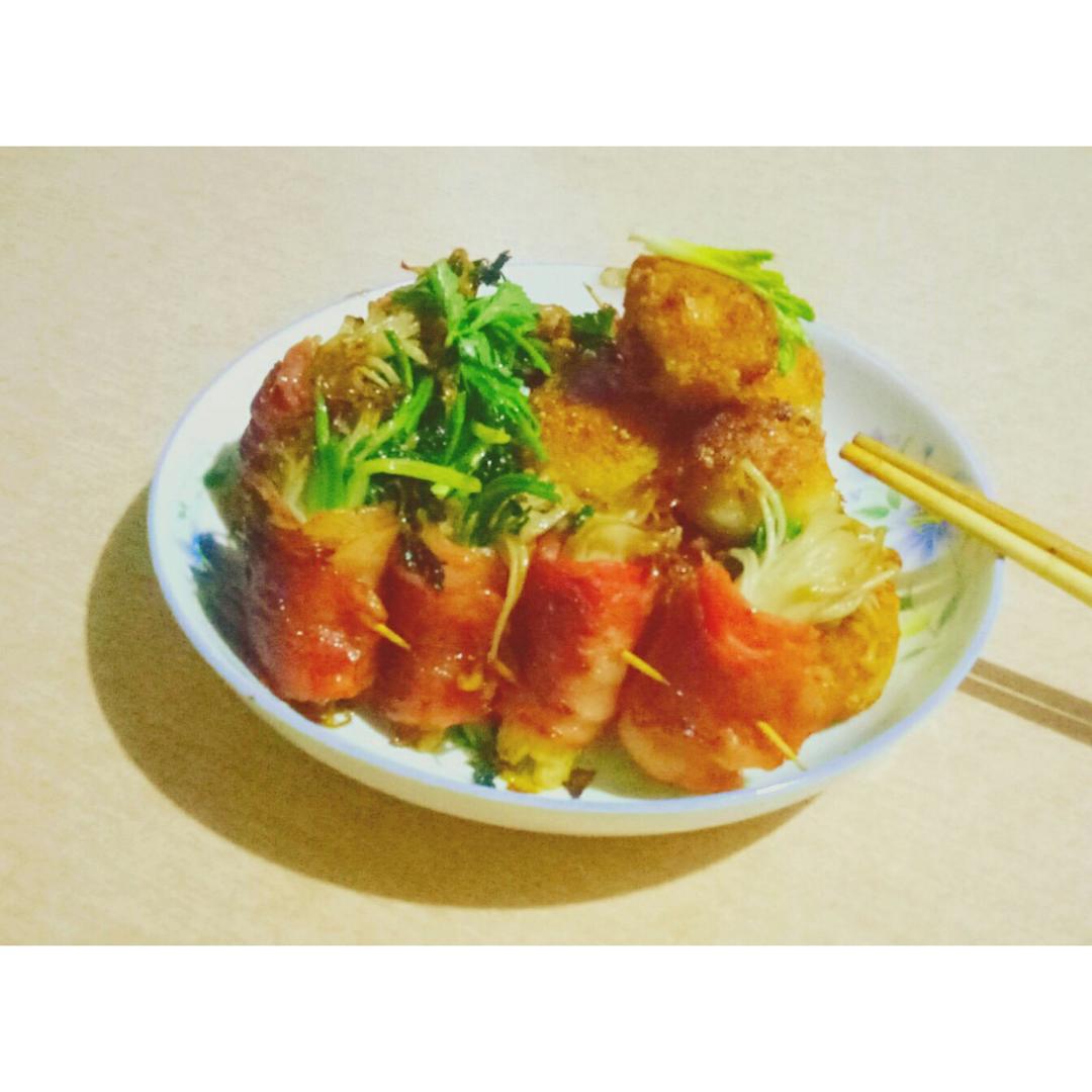 【金针菇培根卷】