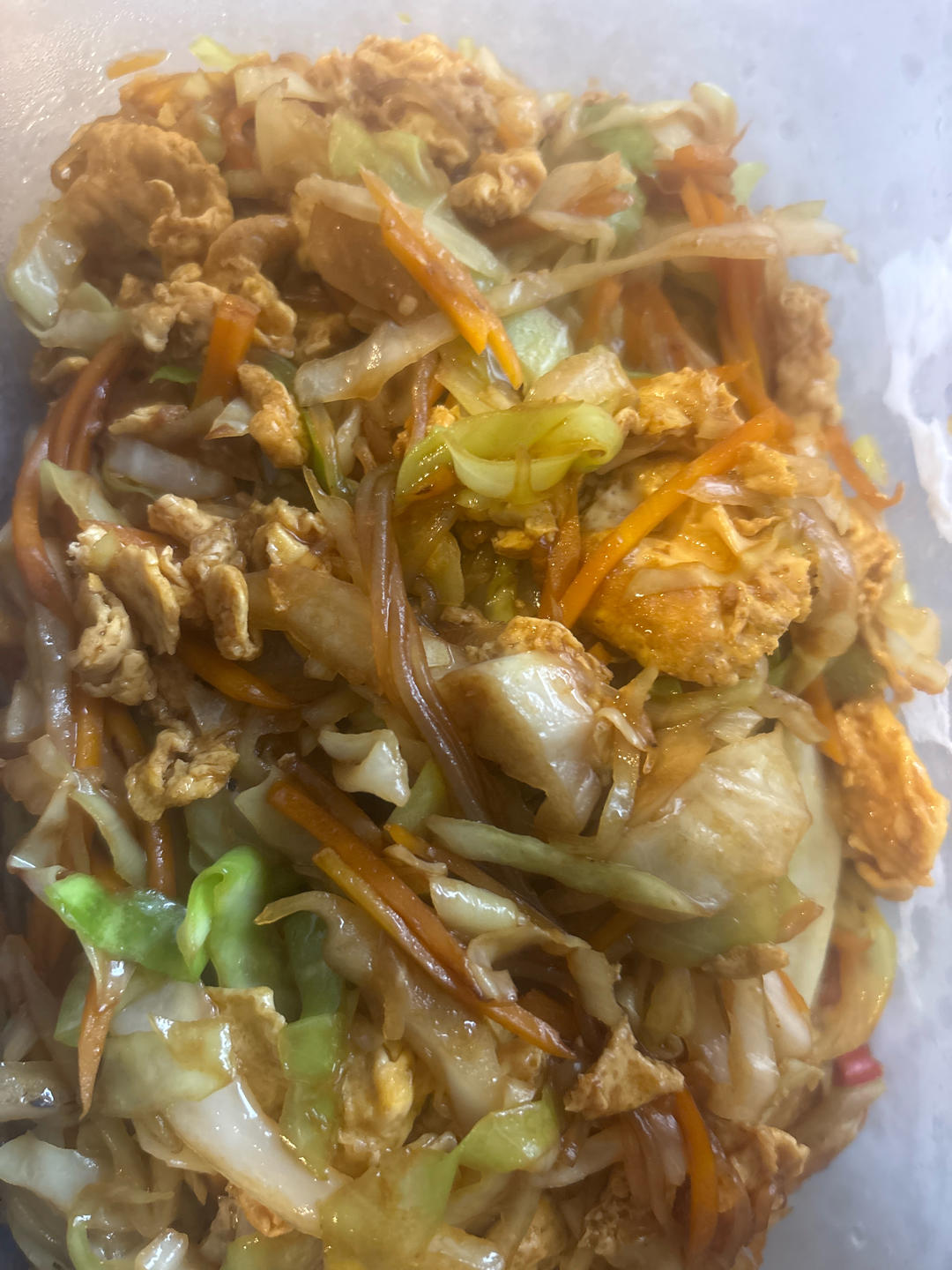 粉丝炒包菜