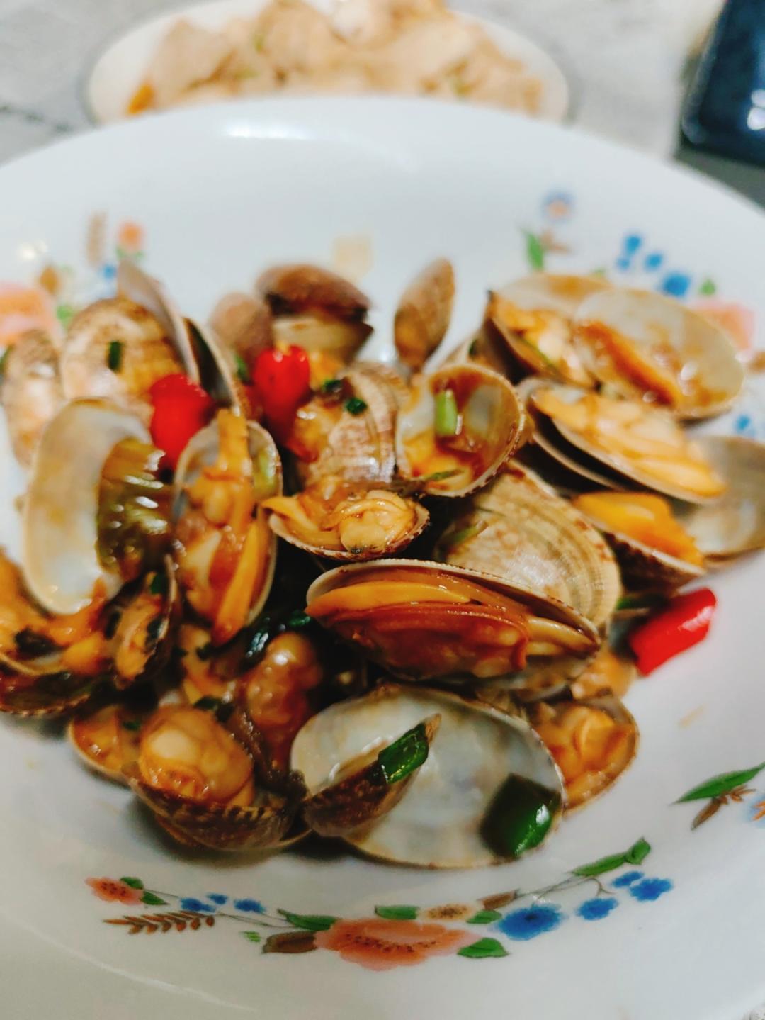 5分钟快手菜❗️秒杀路边摊爆炒花甲～好吃到爆
