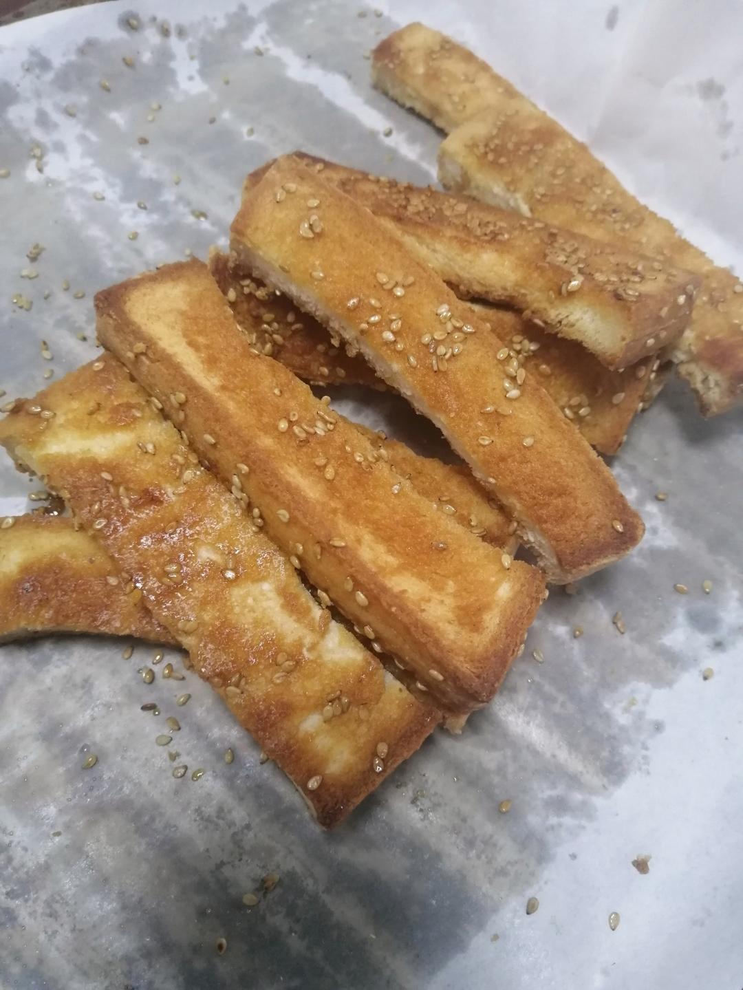 蜂蜜面包条，老少皆宜，看剧小零食