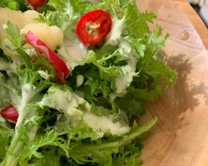 山葵菜沙拉 わさび菜サラダ的做法 步骤1