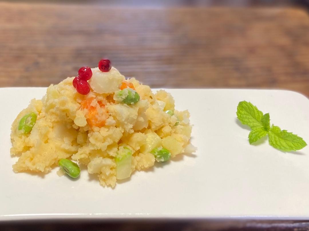 山药土豆泥色拉的做法