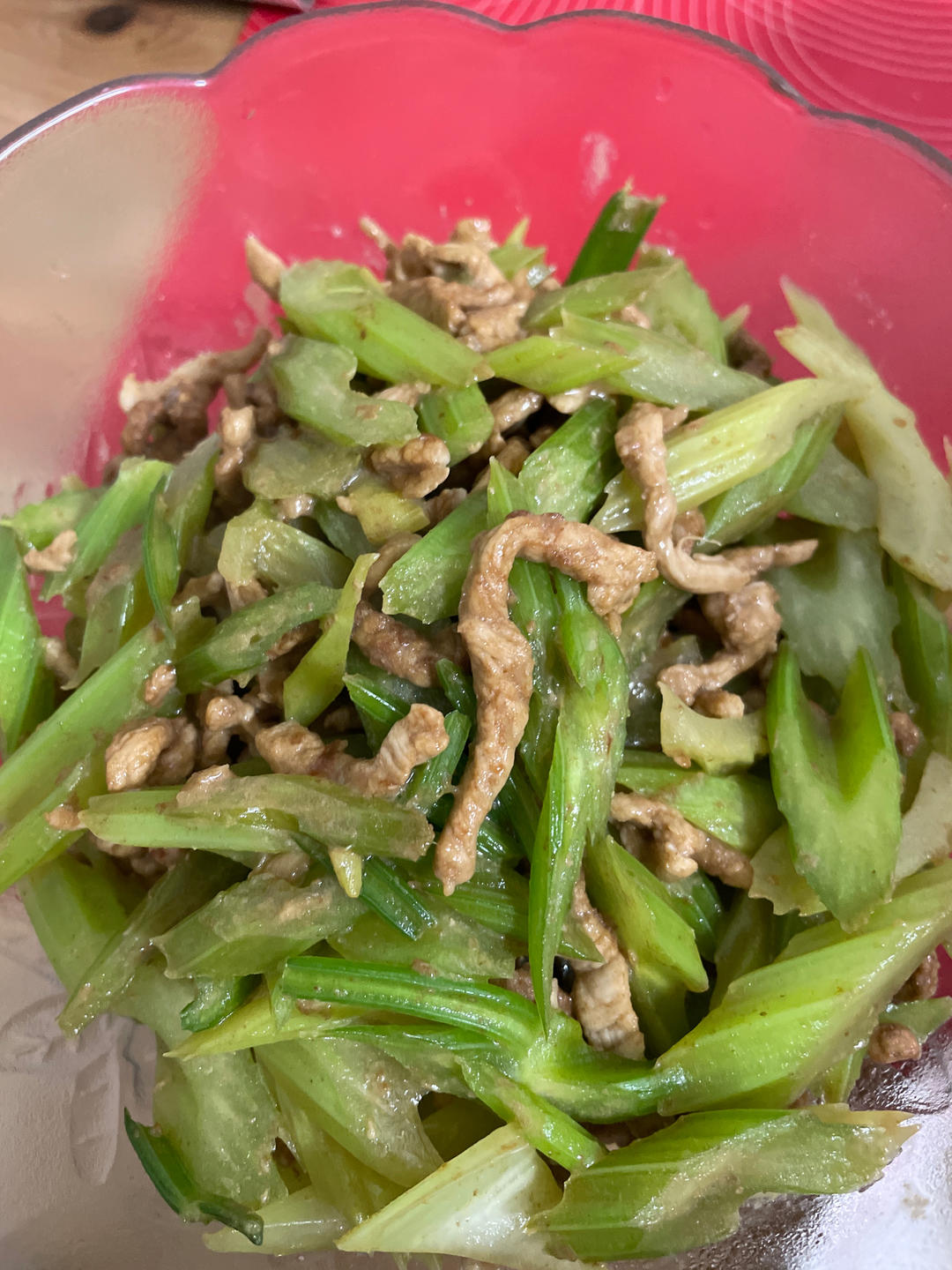 芹菜炒肉丝