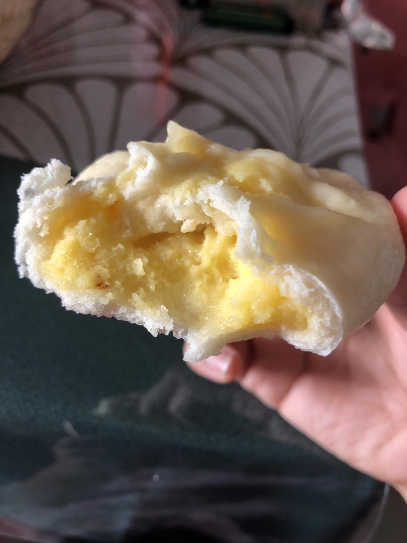 自制无油奶黄包