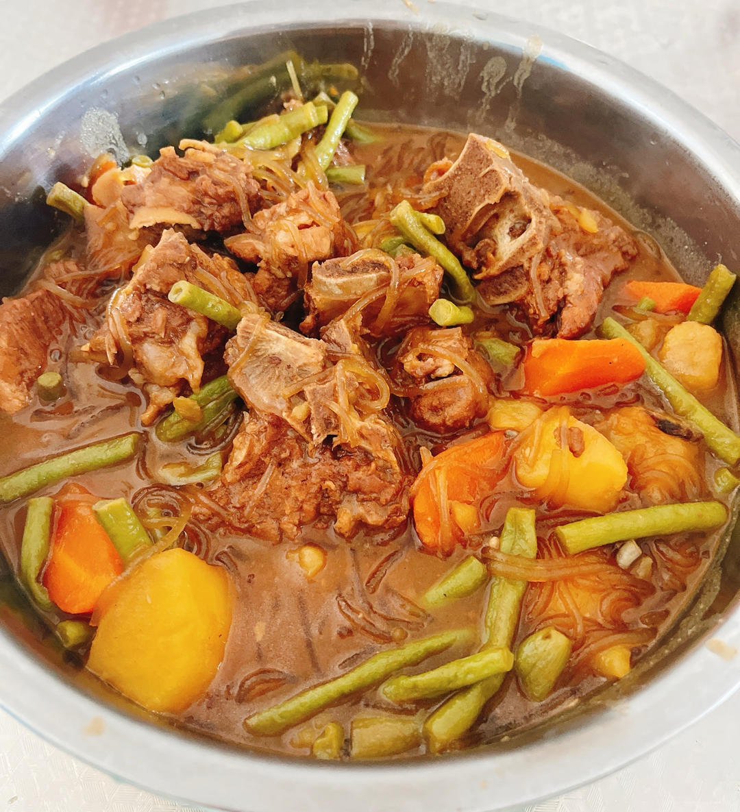 排骨土豆炖粉条