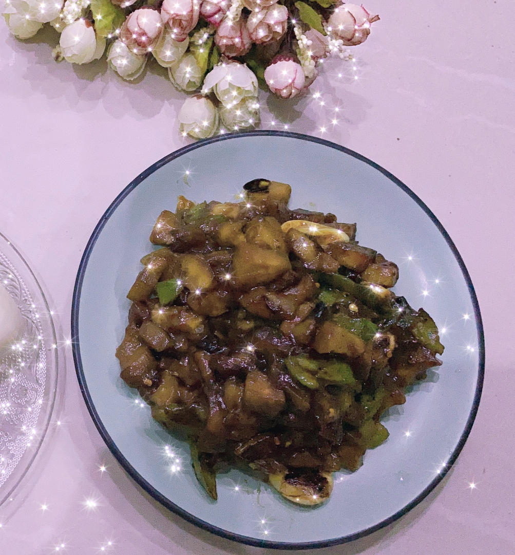清炒茄子（少油版+视频）