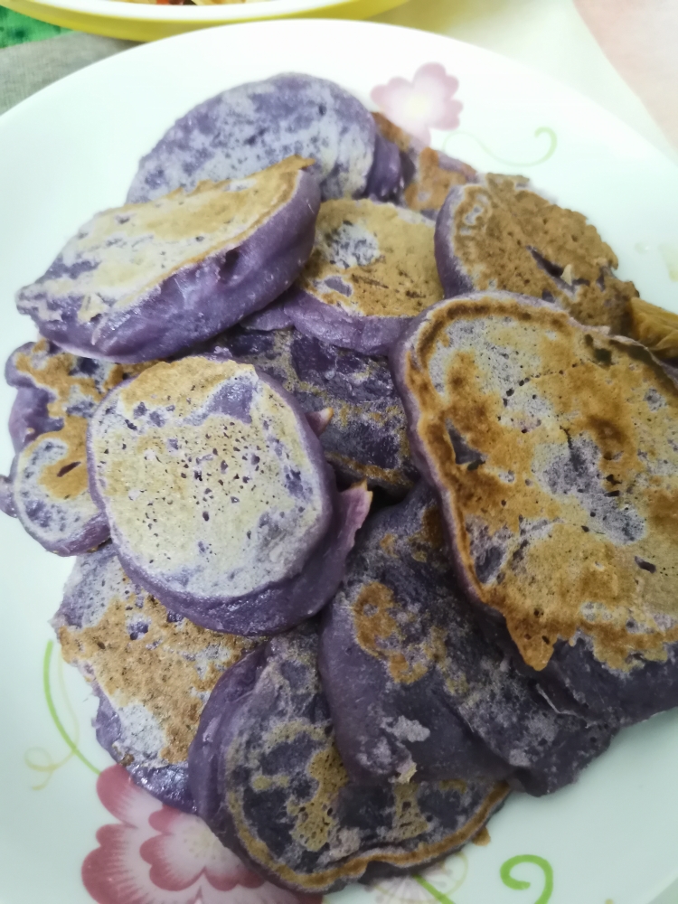 宝宝辅食—奶香紫薯饼