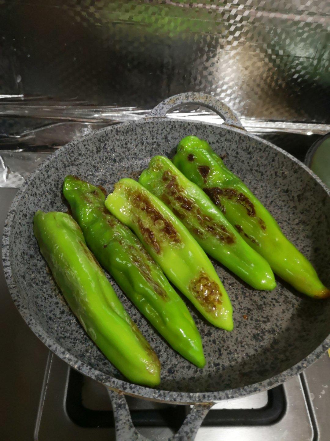 肉酿虎皮青椒