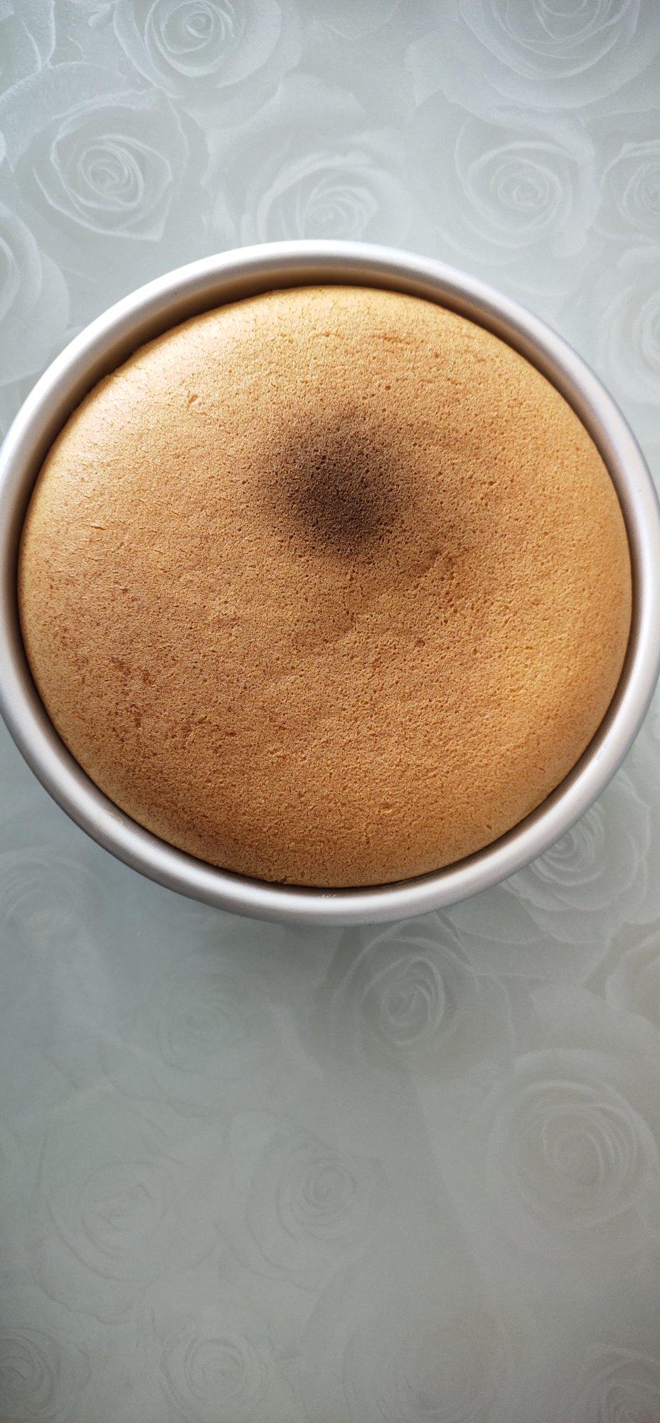 空气炸锅蛋糕 戚风（6寸超详细打蛋/脱模步骤）