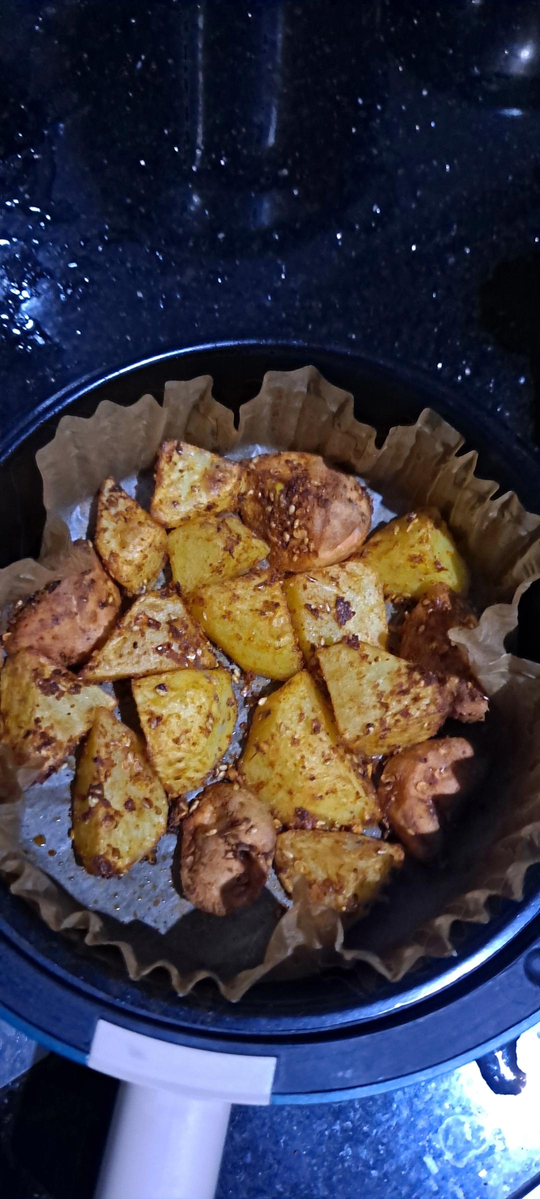 空气炸锅土豆🥔火腿肠