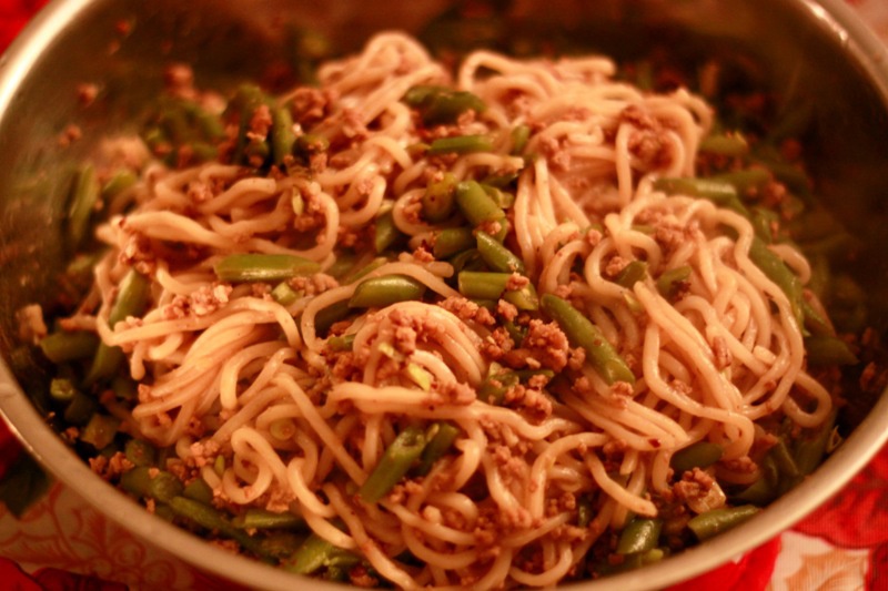 豆角焖面