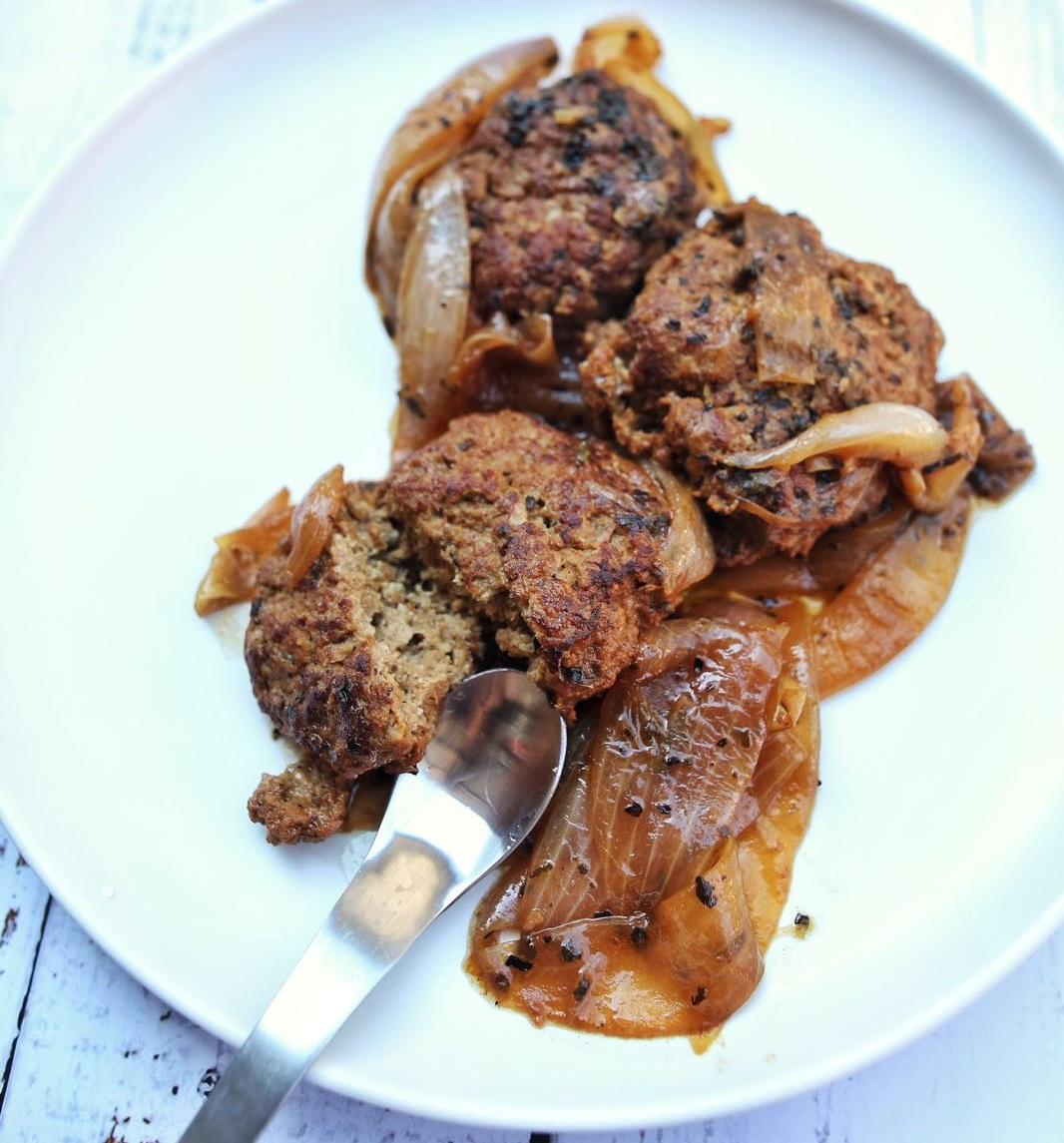 【减脂午餐】 亚麻籽葱香牛肉饼的做法