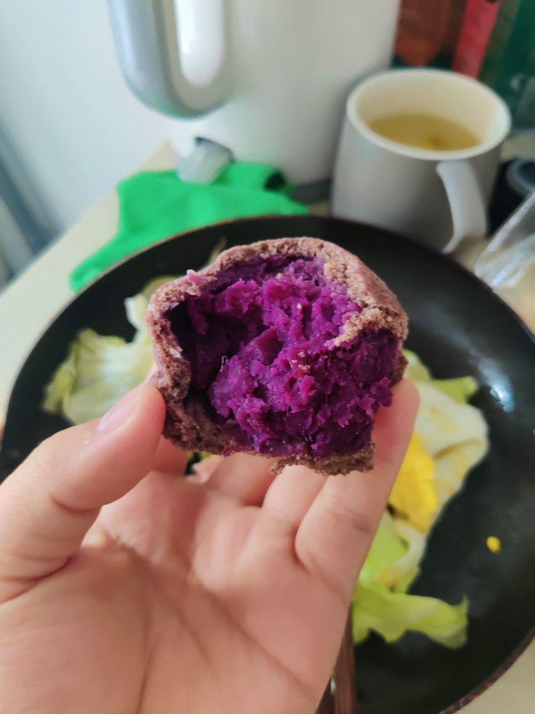 黑麦馒头（紫薯馅）