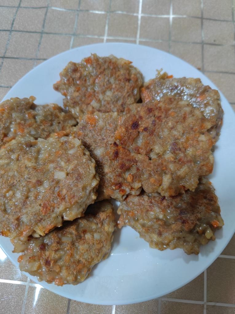 藕饼(胡萝卜肉版)的做法