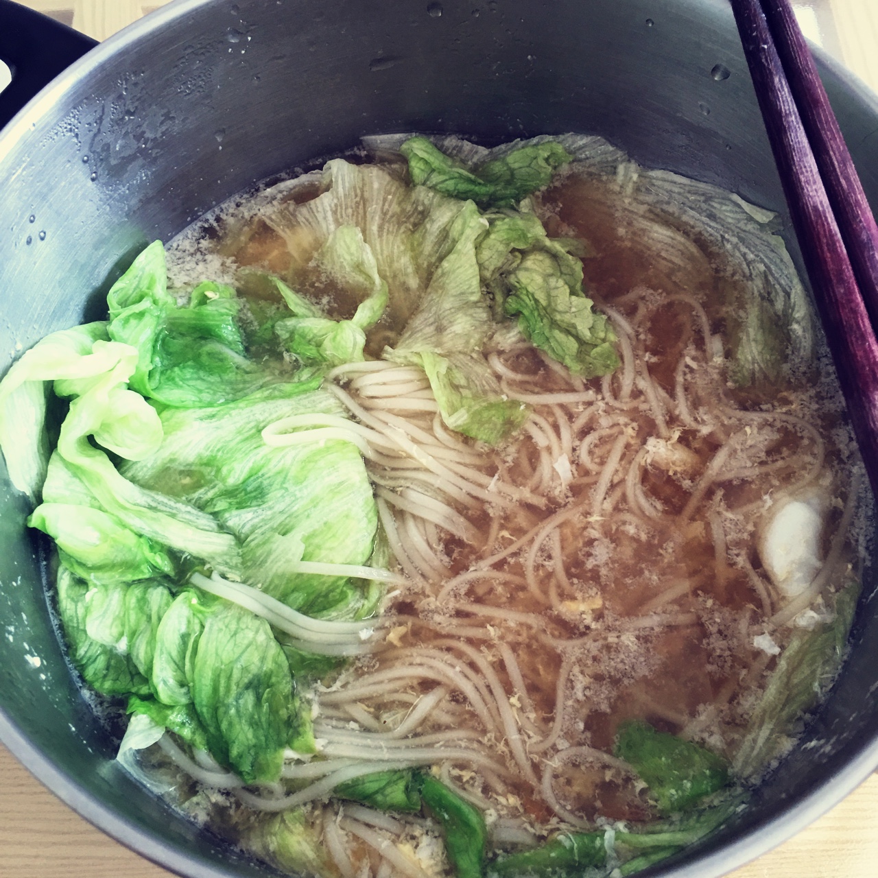 小葱麻油酱油面