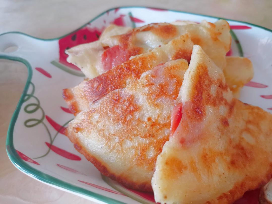 火腿肠鸡蛋饼（快手又香脆）