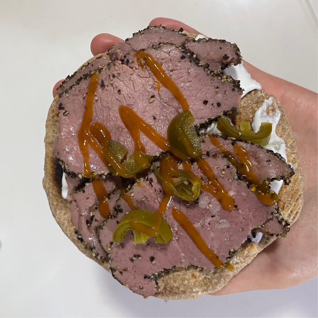 减脂期自制100%全麦卷饼