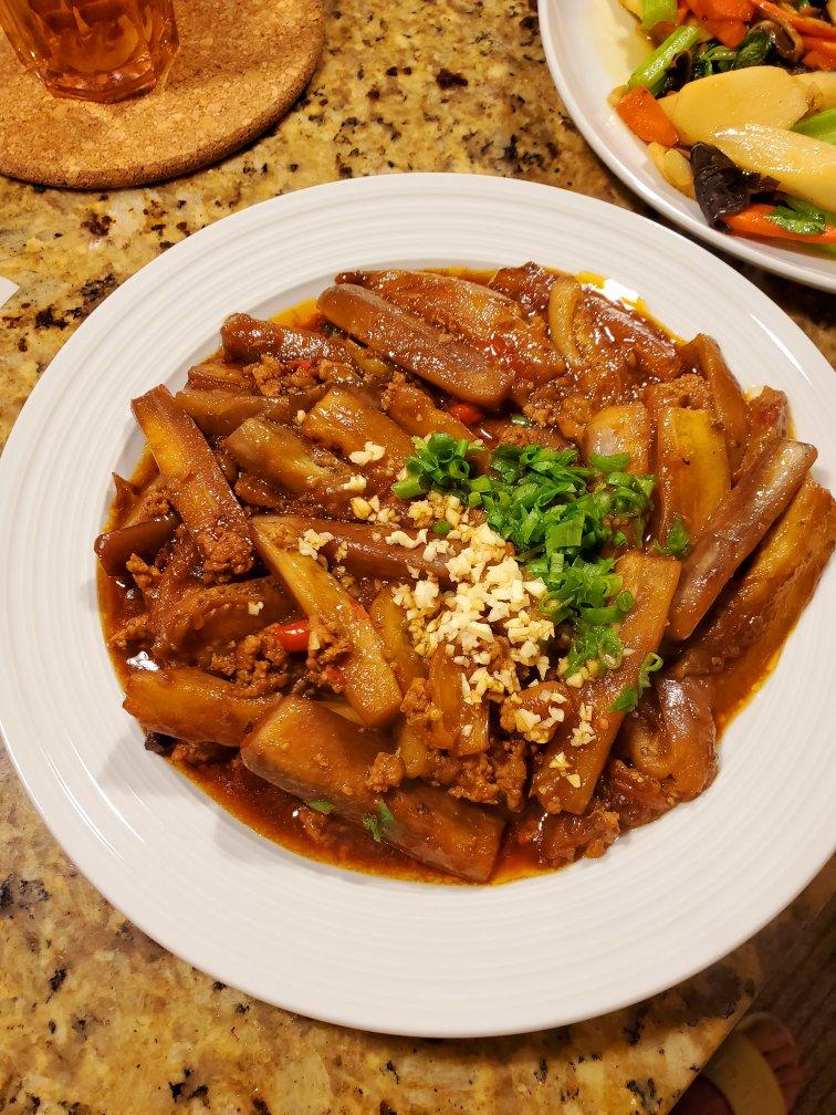 肉末茄子粉丝煲