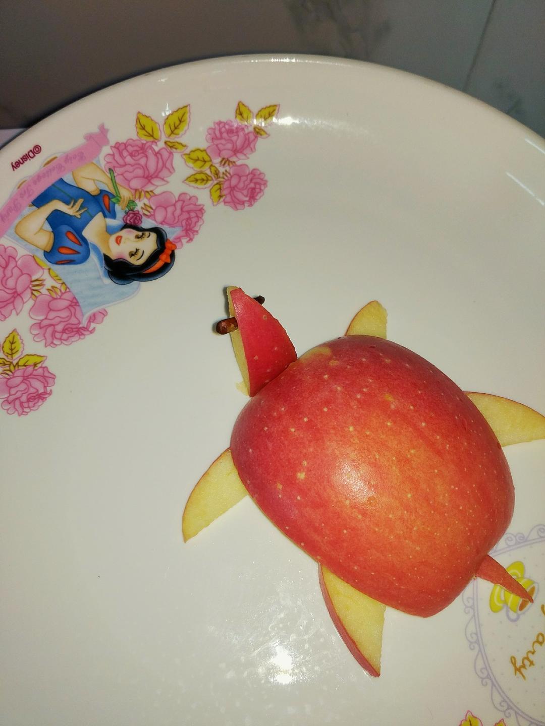 隔壁8姨做的苹果乌龟(创意小盘饰の十一)