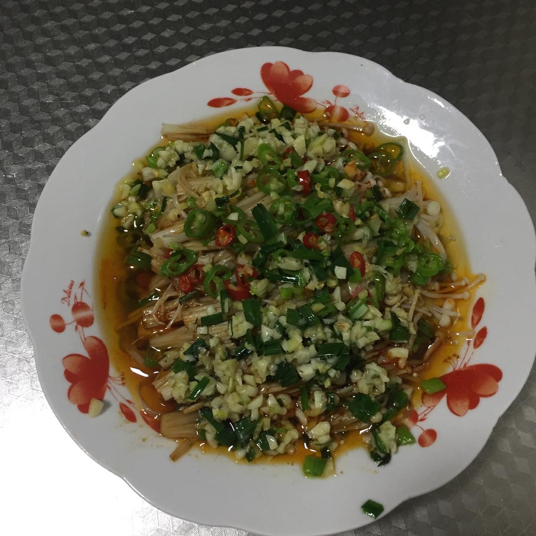 凉拌金针菇