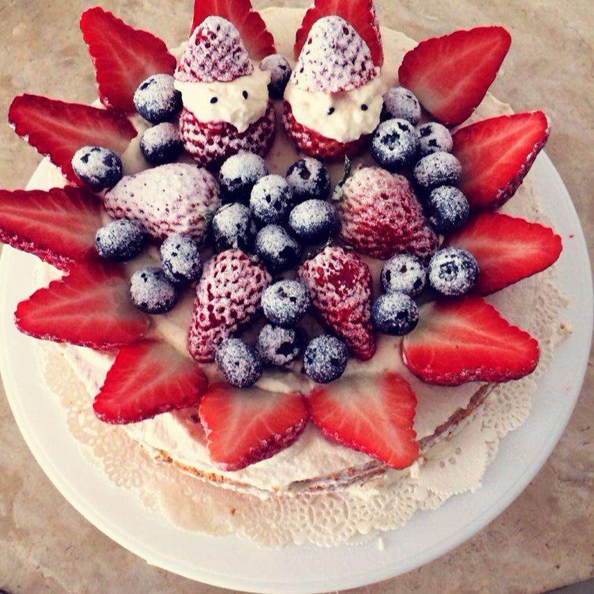 圣诞呆萌裸蛋糕