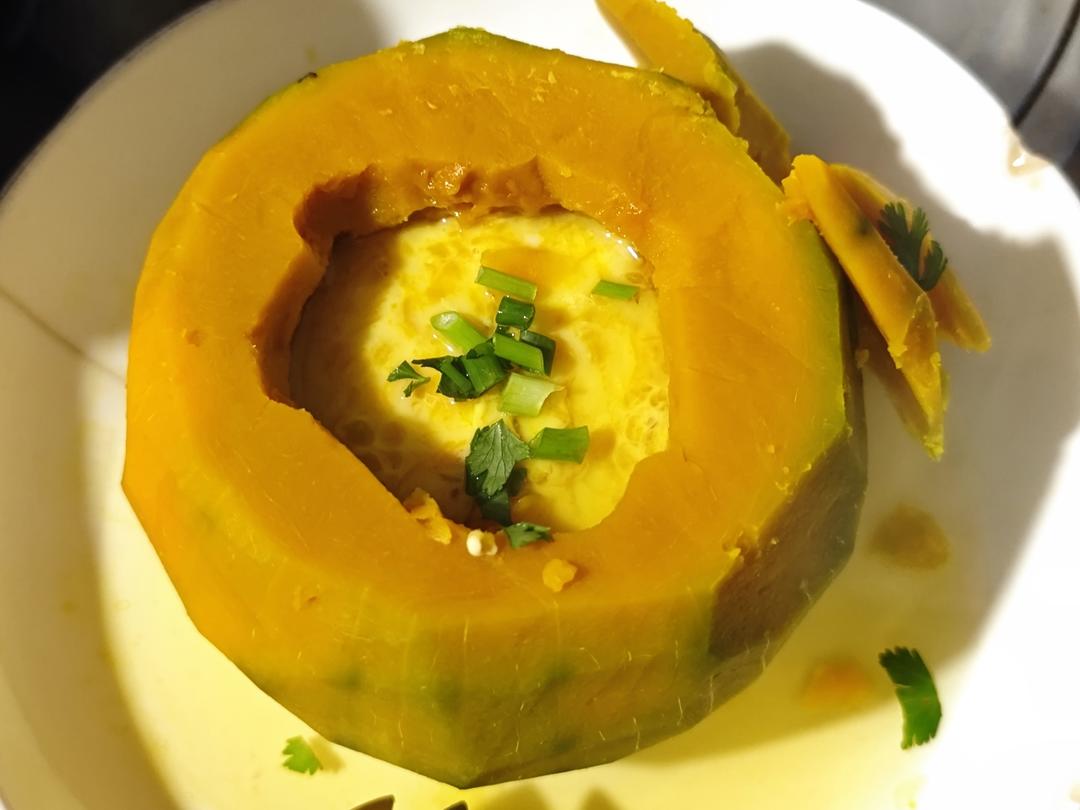 板栗贝贝南瓜@南瓜蒸蛋🎃简单快手