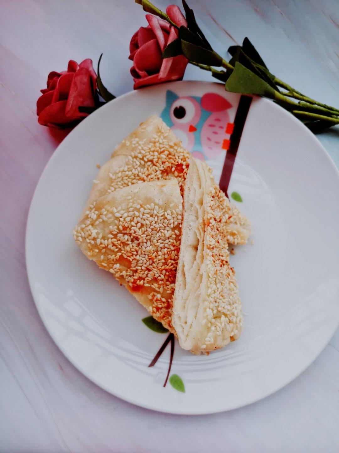 椒盐发面饼 Sesame Pancake