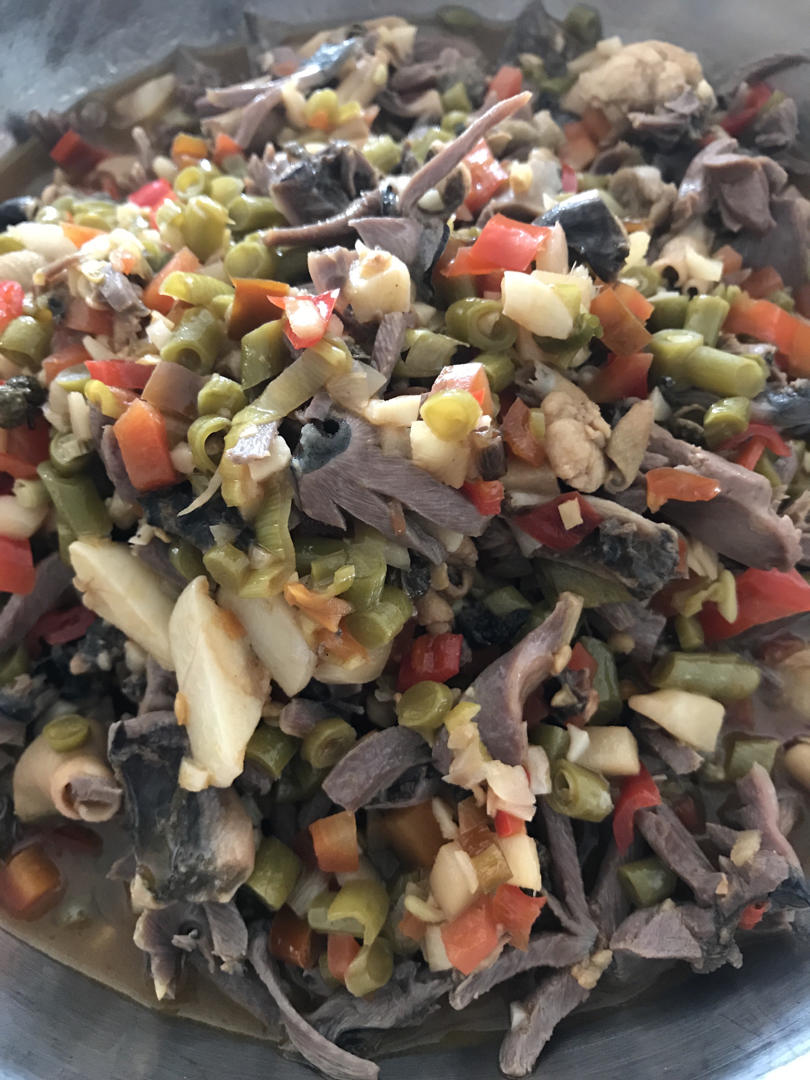 爆炒香辣鸡杂