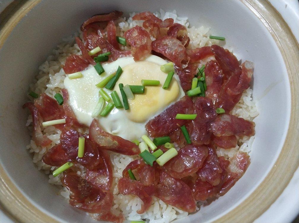 香喷喷的🍲腊肠煲仔饭（砂锅版）超简单神速