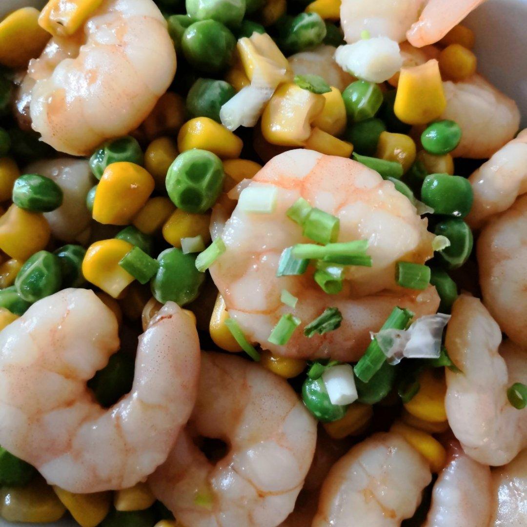 虾仁玉米（胡萝卜青椒版）