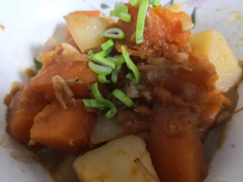素食之南瓜炖土豆